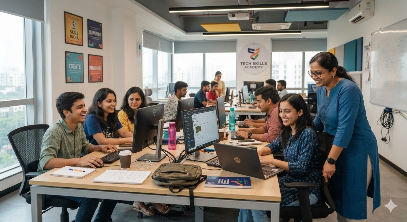 Students learning